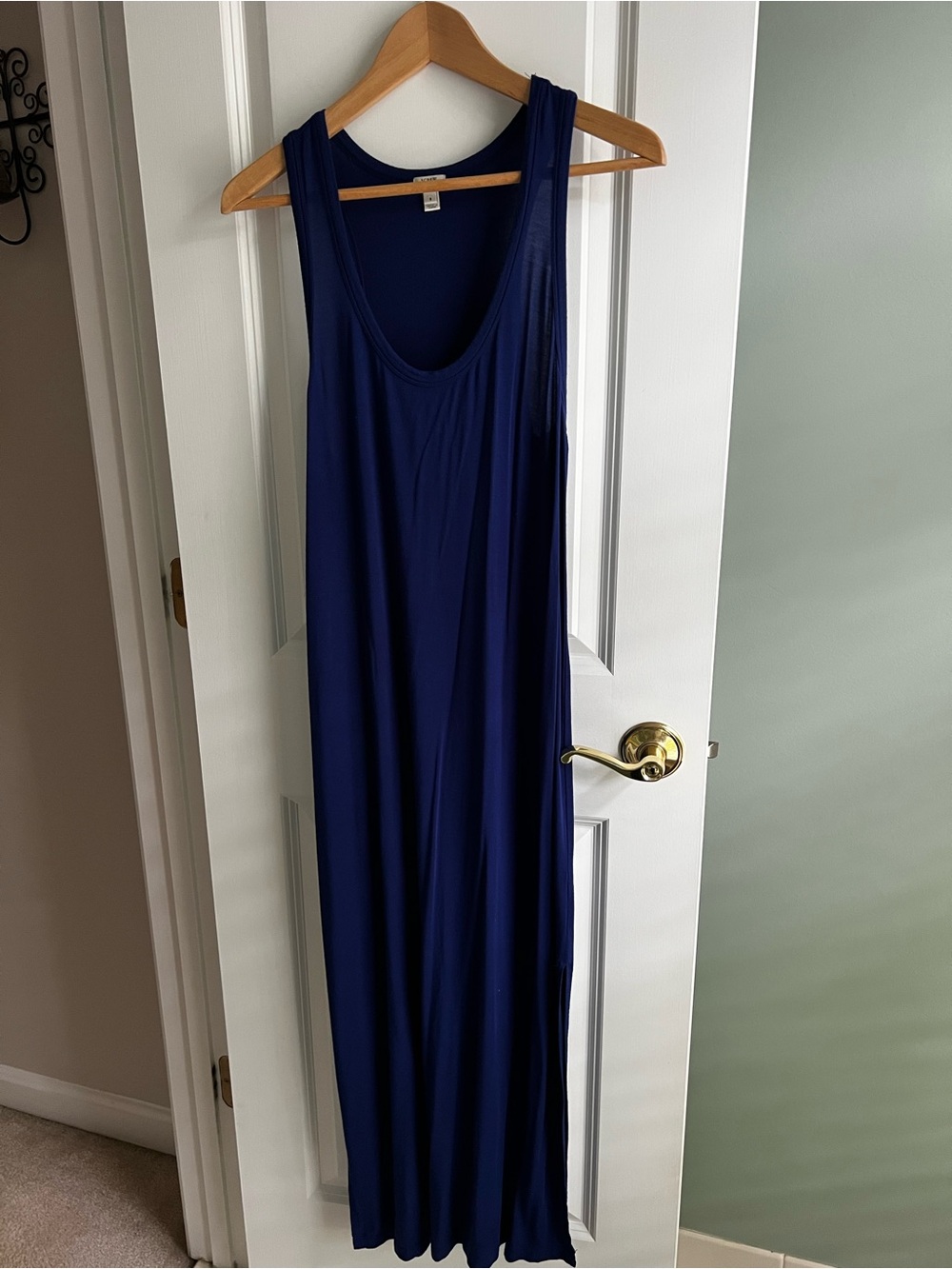J.Crew Royal Blue Racerback Tank Maxi Dress Small